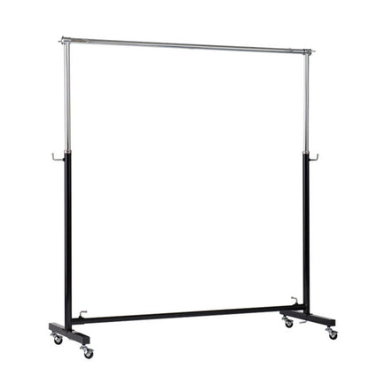 Black & Chrome Adjustable Clothes Rail