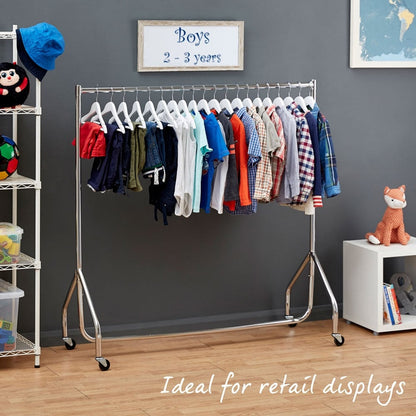 Children's Chrome 4ft Wide Heavy-Duty Clothes Rail