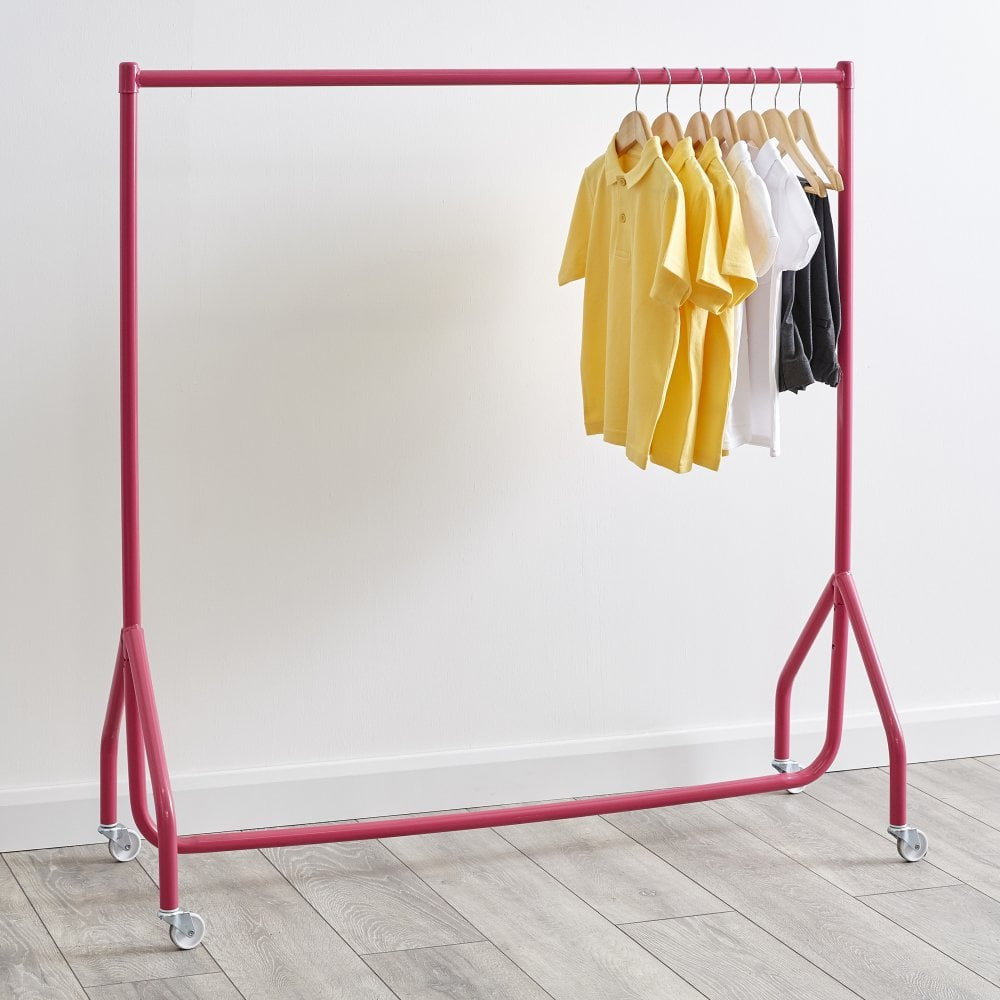 Children's Pink 4ft Wide Heavy-Duty Clothes Rail