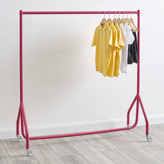 Children's Pink 4ft Wide Heavy-Duty Clothes Rail