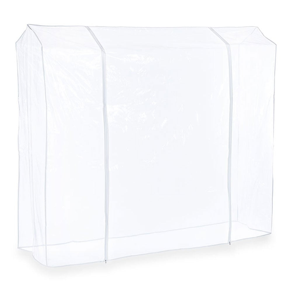 Clear Clothes Rail Cover Double Zip