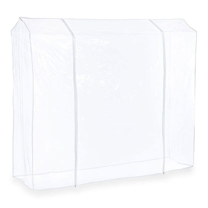 Clear Clothes Rail Cover Double Zip