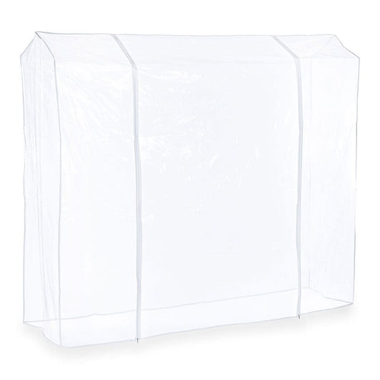 Clear Clothes Rail Cover Double Zip