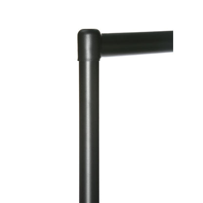 5 x Black Reinforced 6ft Wide Heavy-Duty Clothes Rails With Heavy Duty Wheels