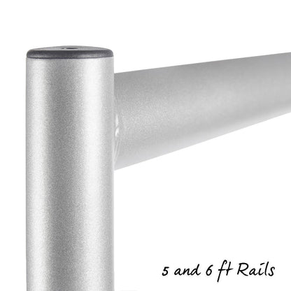 Silver Heavy-Duty Clothes Rail
