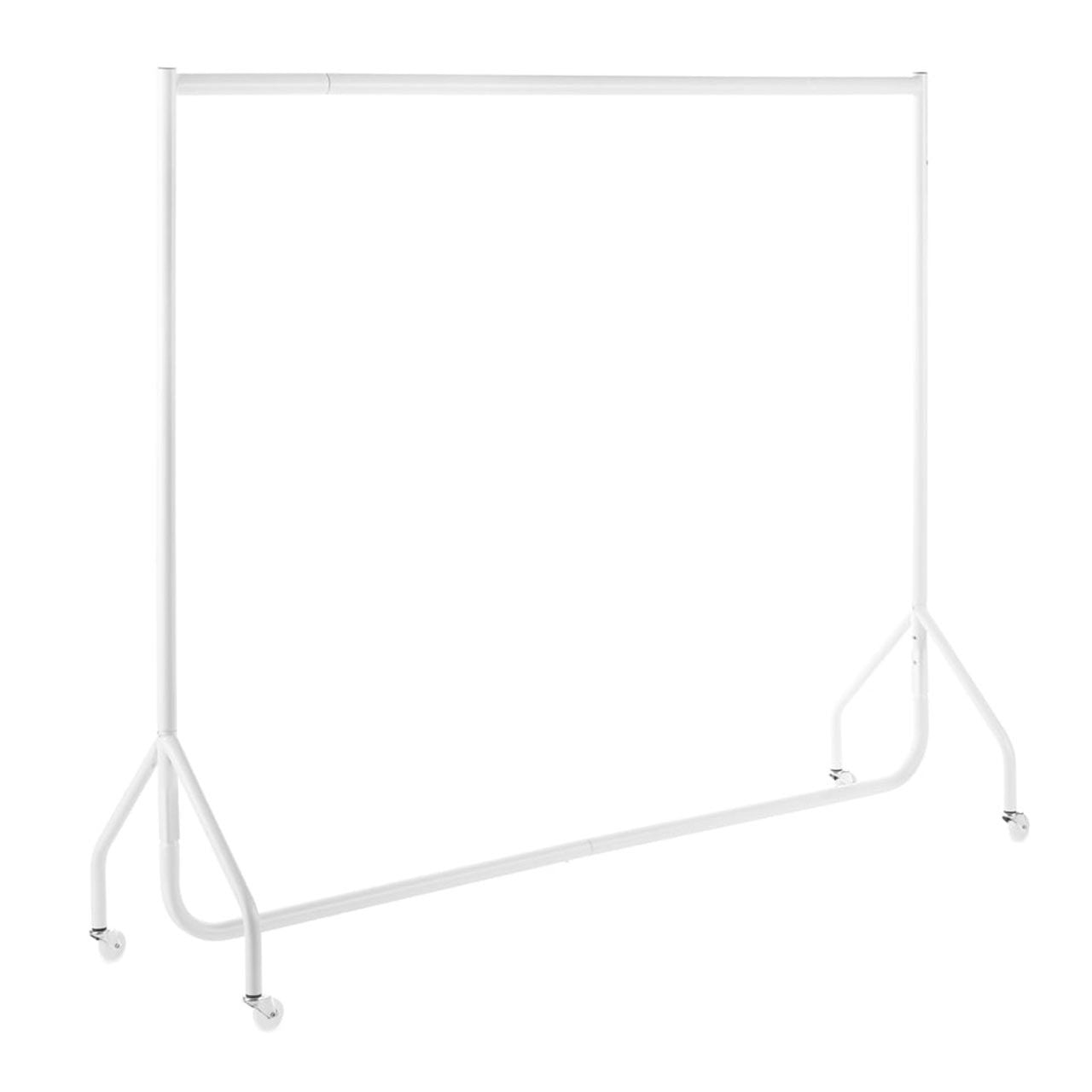 Gloss White Heavy-Duty Clothes Rail