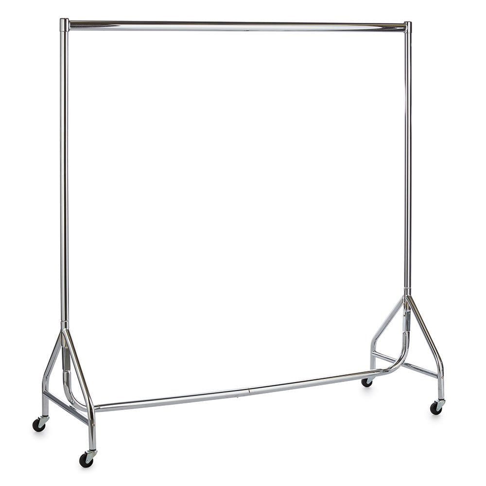 Reinforced Chrome Heavy-Duty Clothes Rail