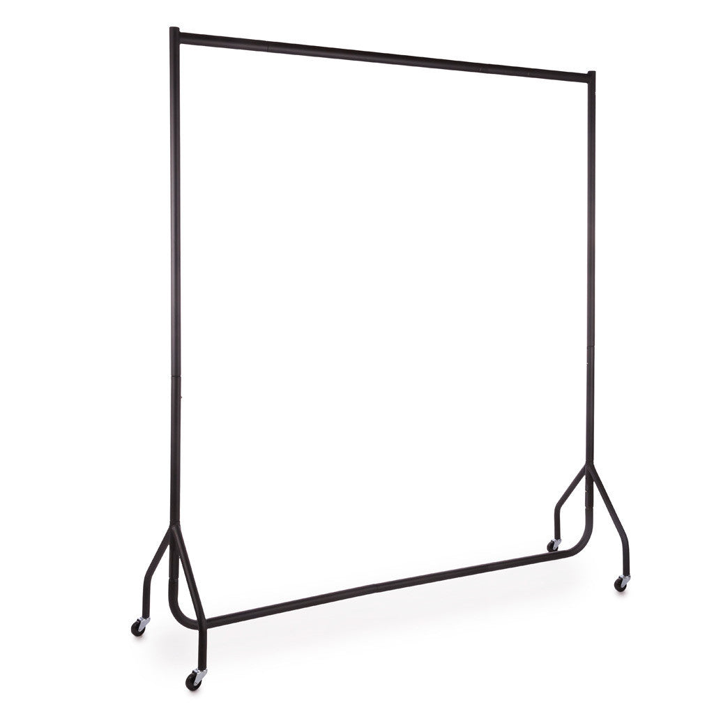 Tall Black Heavy-Duty Clothes Rail