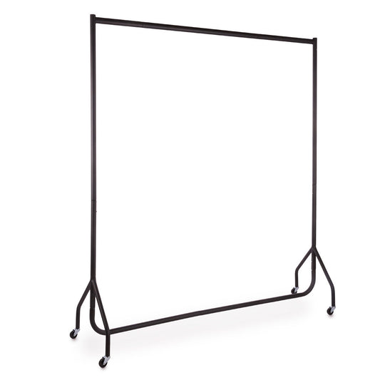 Tall Black Heavy-Duty Clothes Rail