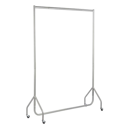 Tall Silver Heavy-Duty Clothes Rail