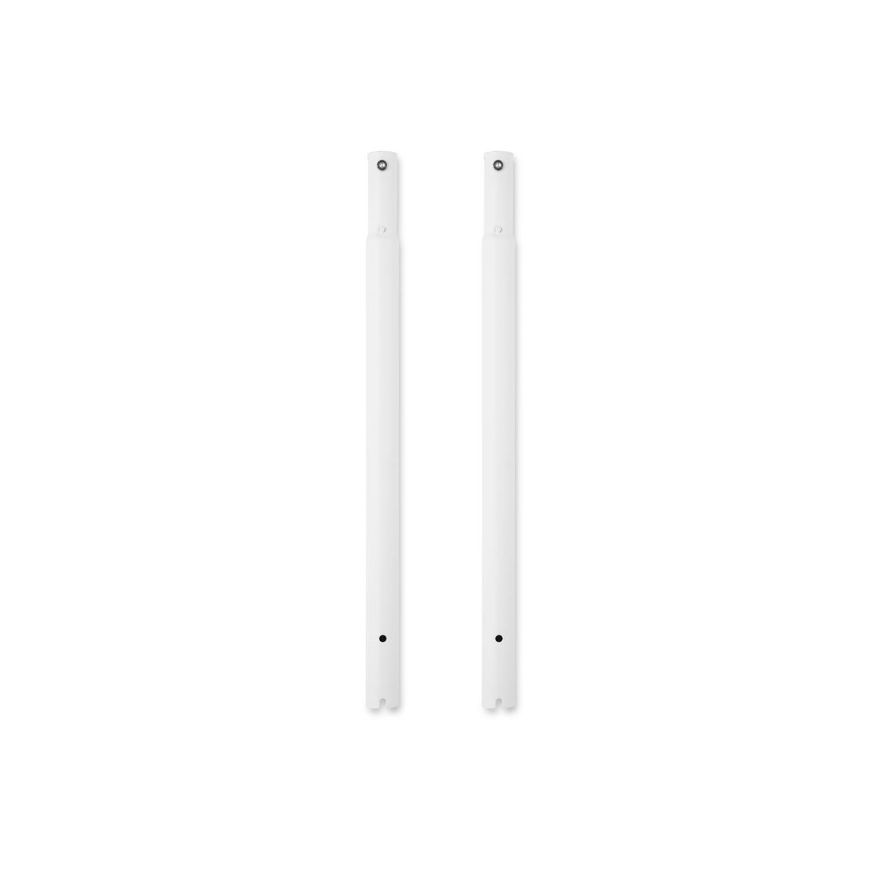 Tall Gloss White Heavy-Duty Clothes Rail