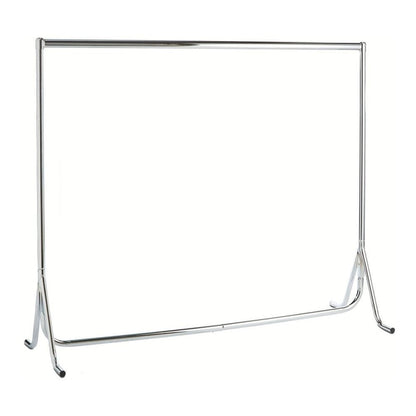 Fishtail Chrome Heavy-Duty Clothes Rail