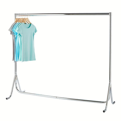Fishtail Chrome Heavy-Duty Clothes Rail