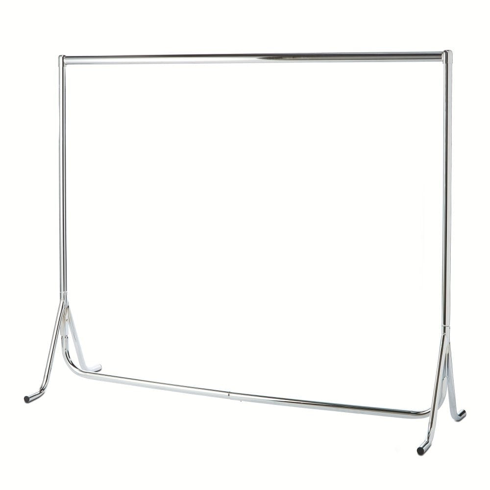 Fishtail Chrome Heavy-Duty Clothes Rail