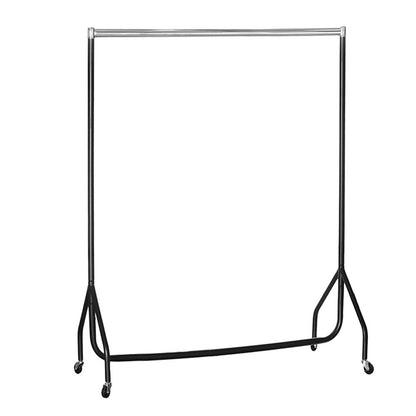 Childrens Black & Chrome Heavy-Duty Clothes Rail
