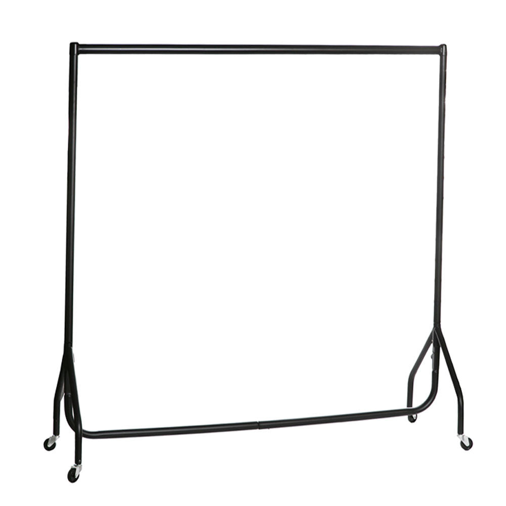 Childrens Black Heavy-Duty Clothes Rail