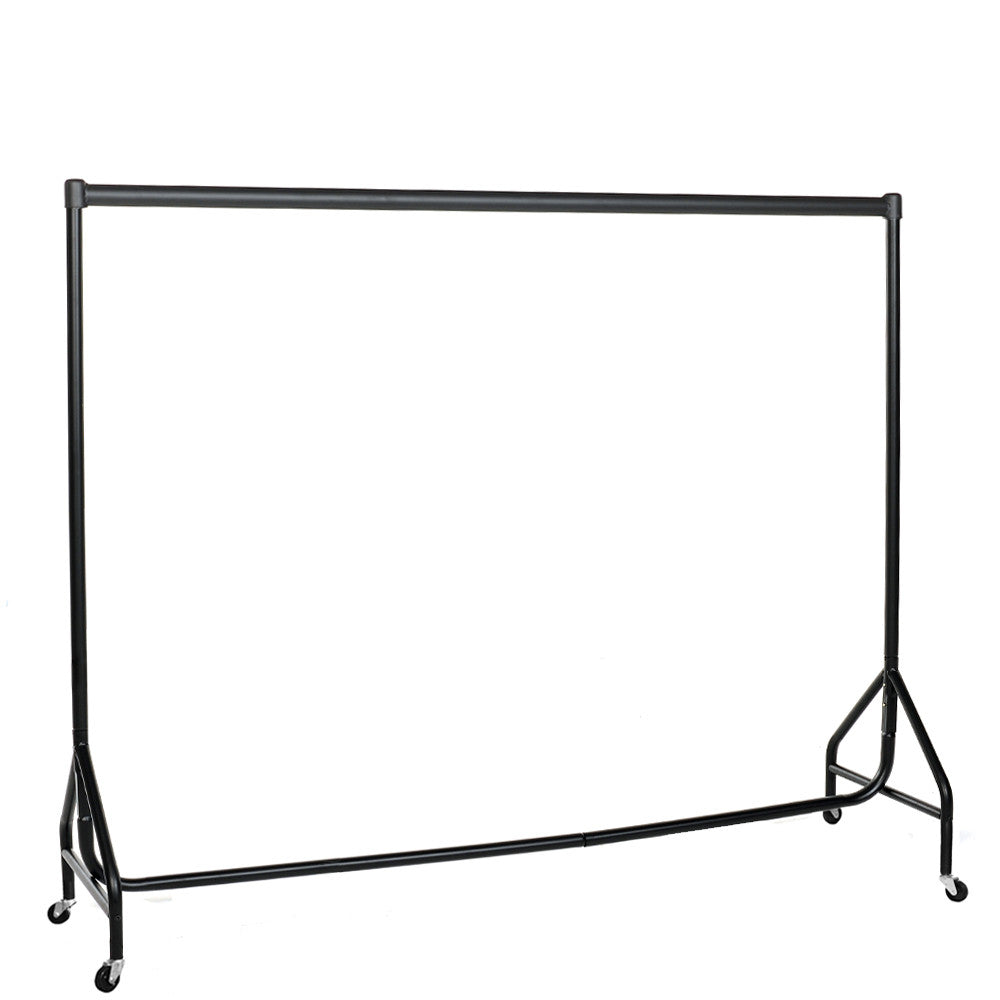 Reinforced Black Heavy-Duty Clothes Rail