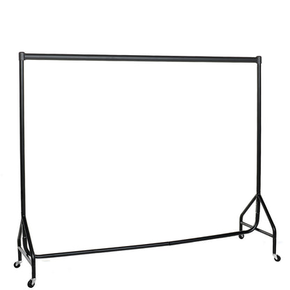 Reinforced Black Heavy-Duty Clothes Rail