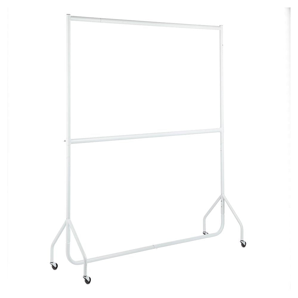 Gloss White centre Bar For Heavy Duty Clothes Rail