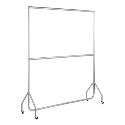 Silver Centre Bar For Heavy Duty Clothes Rail