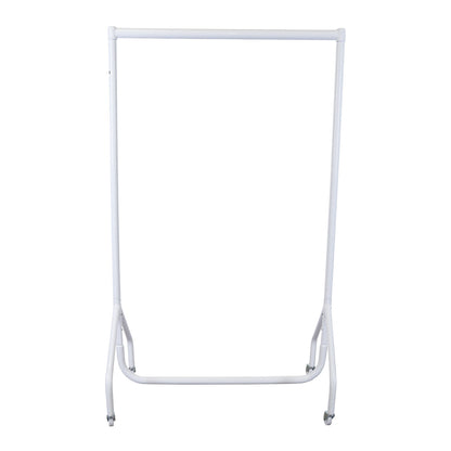 Gloss White Heavy-Duty Clothes Rail With Clear Cover