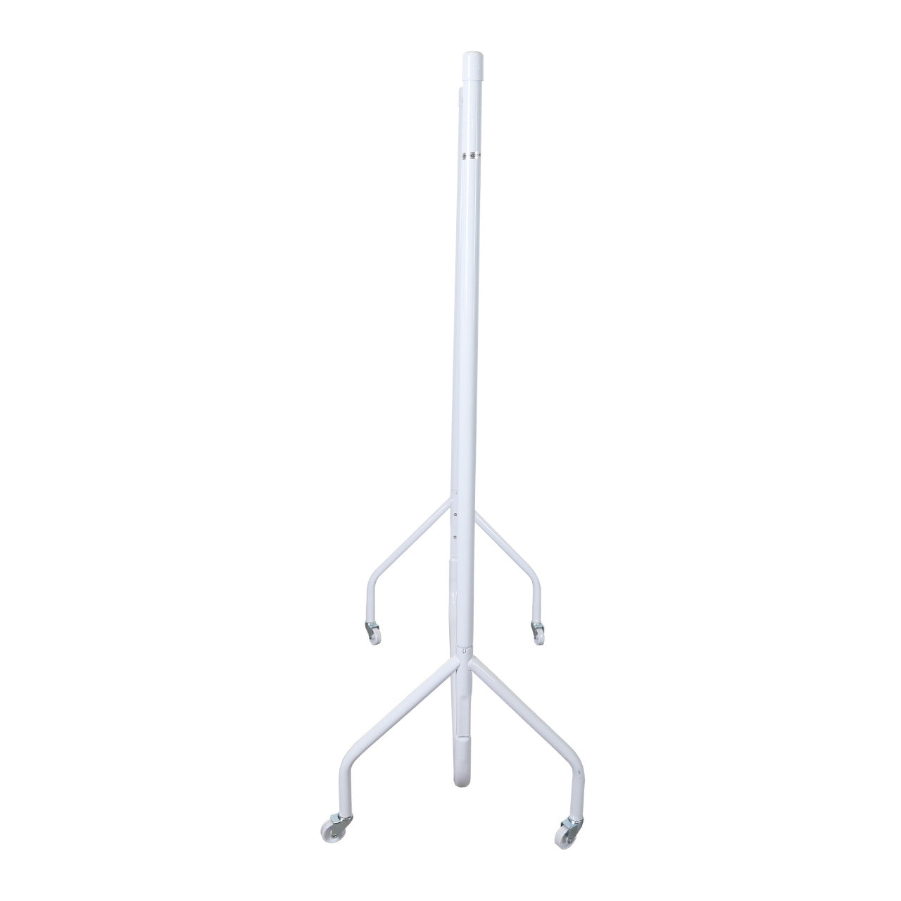 Gloss White Heavy-Duty Clothes Rail With Clear Cover