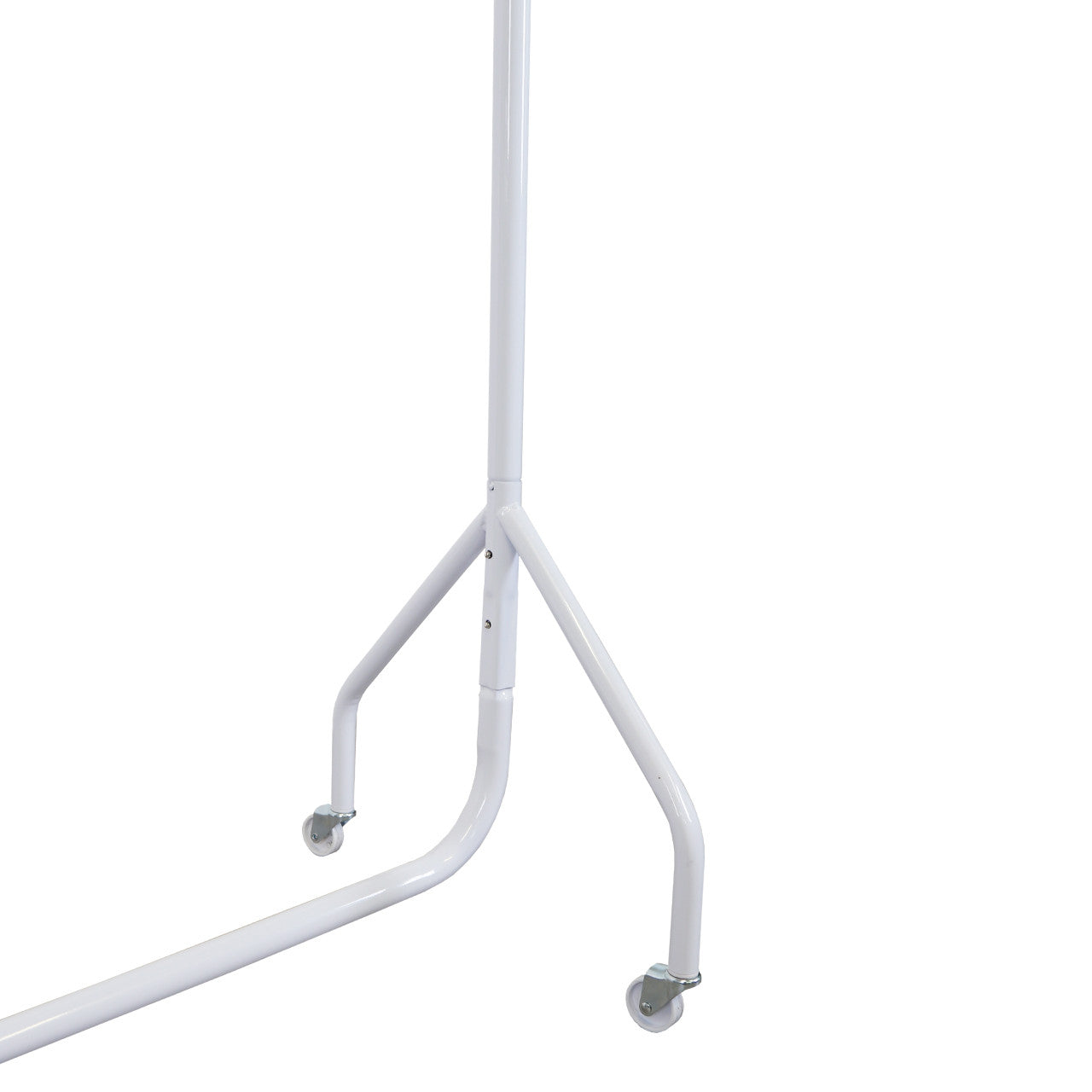 Gloss White Heavy-Duty Clothes Rail With Clear Cover
