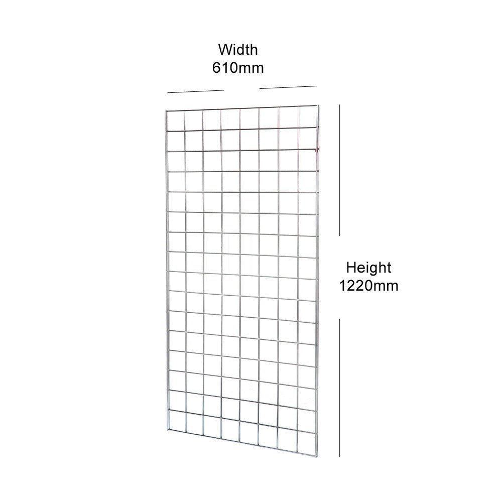 Chrome 4ft Grid Mesh Panel