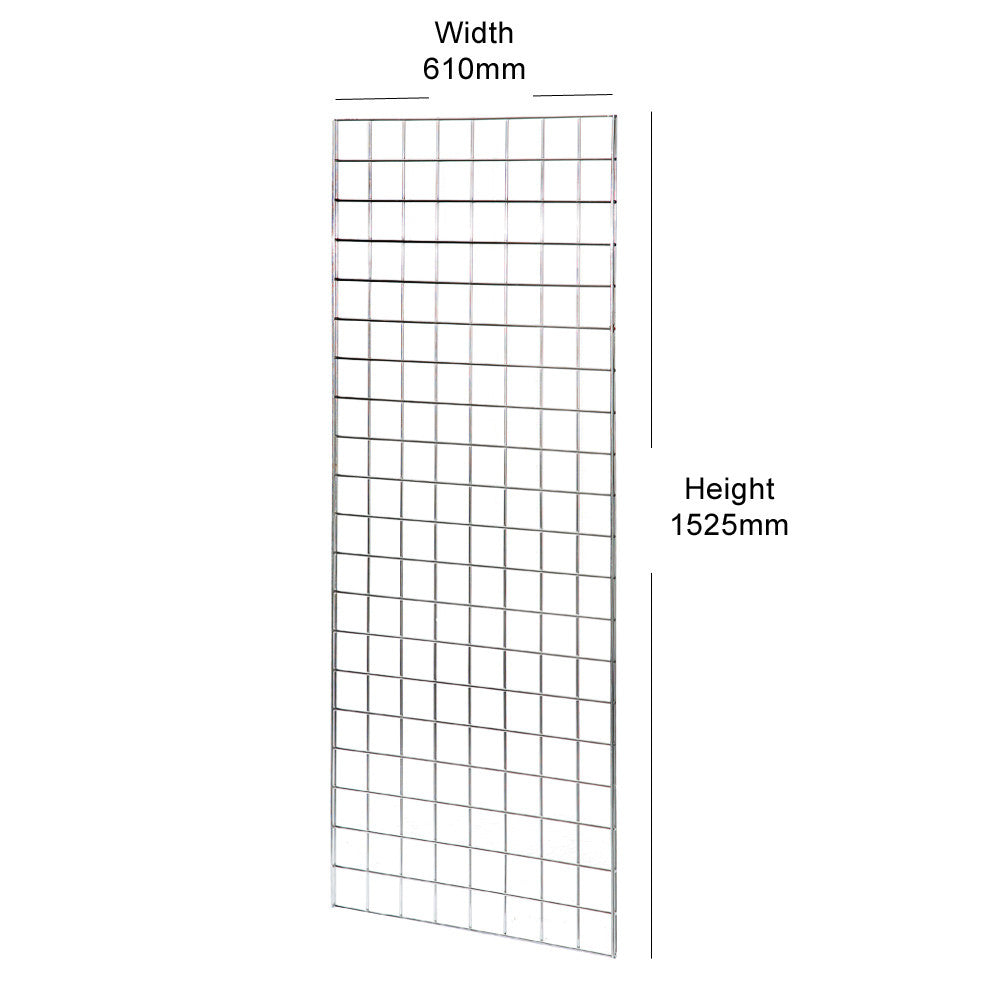 Chrome 5ft Grid Mesh Panel