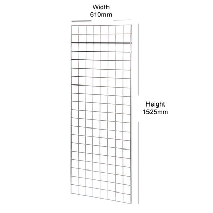 Chrome 5ft Grid Mesh Panel