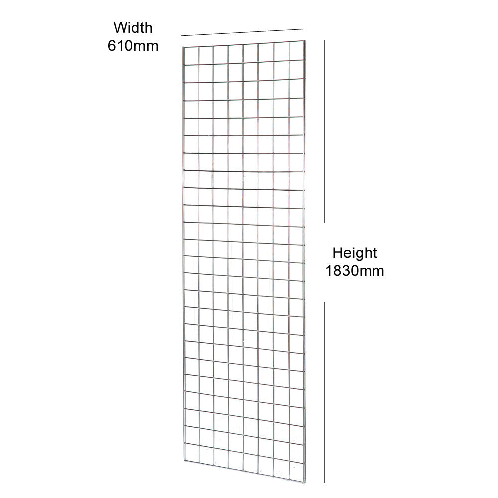 Chrome 6ft Grid Mesh Panel