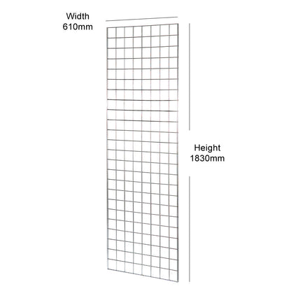 Chrome 6ft Grid Mesh Panel