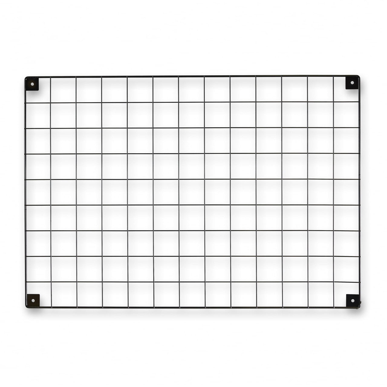 Black Grid Mesh Panel - Built-in Wall Brackets