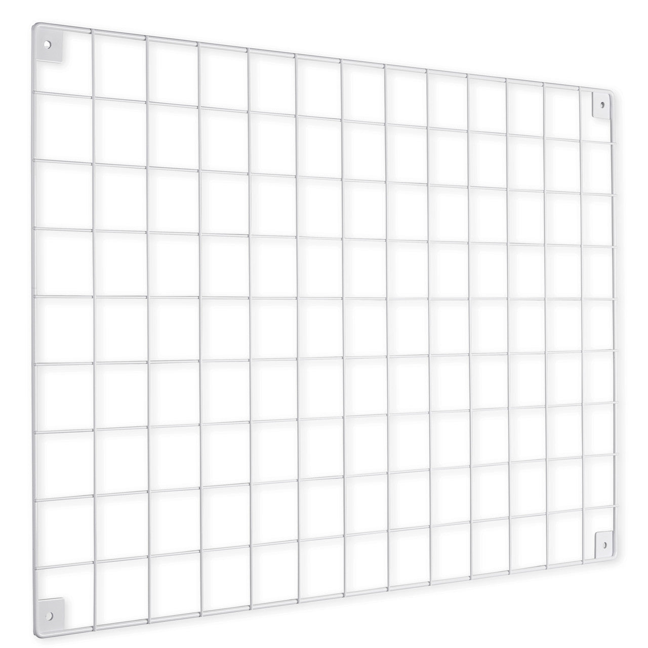 5 x White Grid Mesh Panels - Built-in Wall Brackets