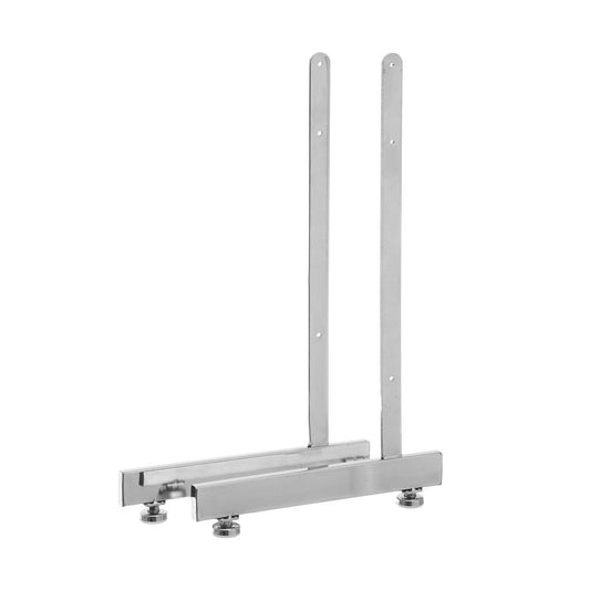 Chrome L-Legs For Grid Mesh Panels - Pair