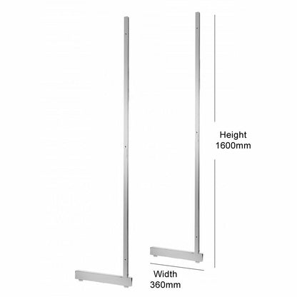Pair of Heavy Duty L-Legs For Gridwall Mesh