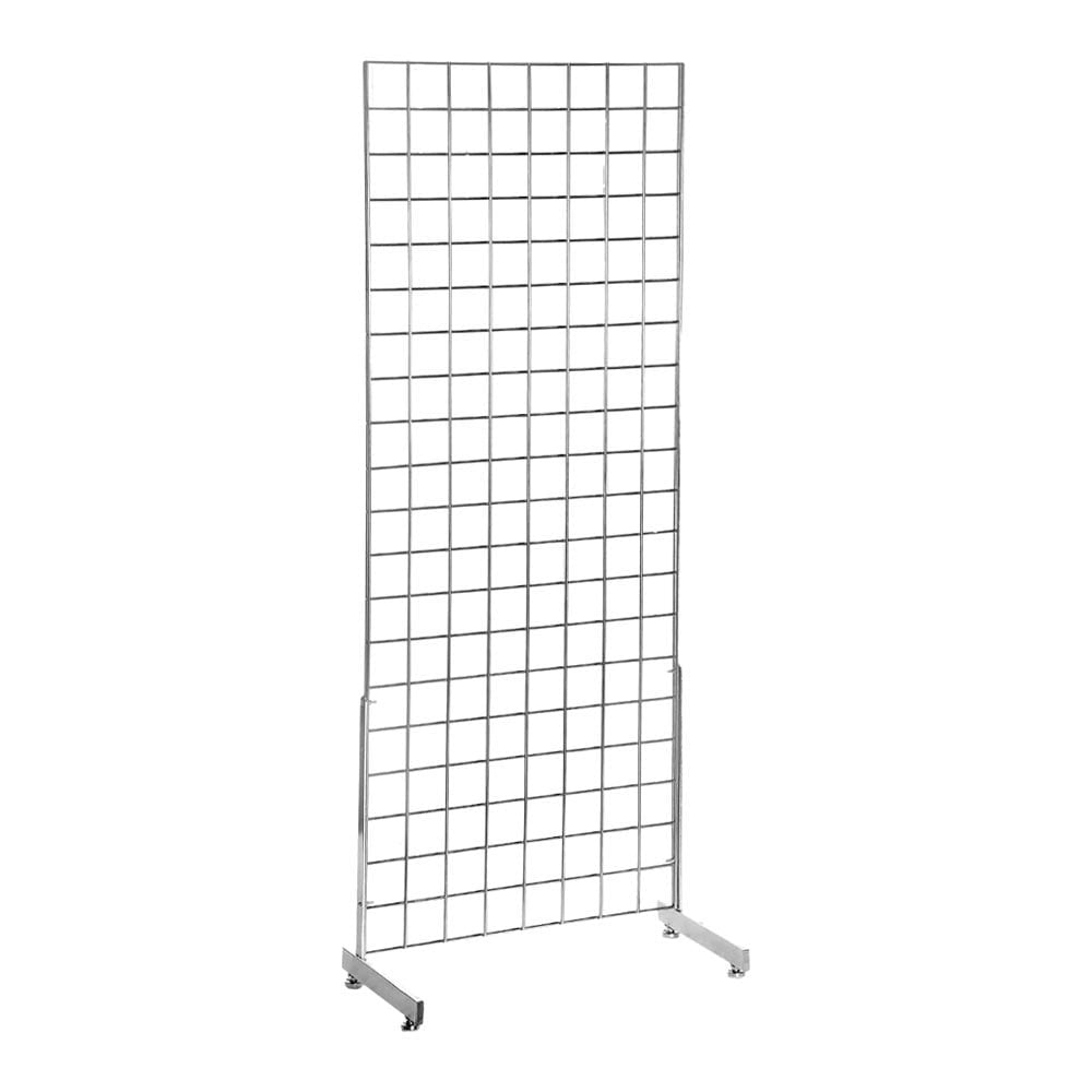 Chrome 5ft Grid Mesh Single Sided Stand