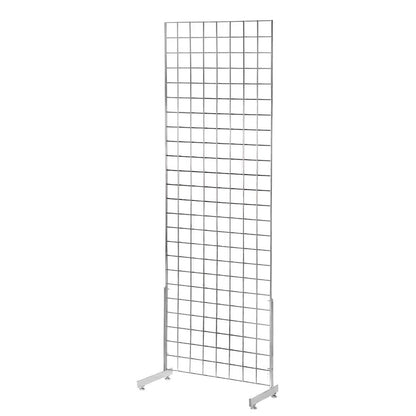 Chrome 6ft Grid Mesh Single Sided Stand