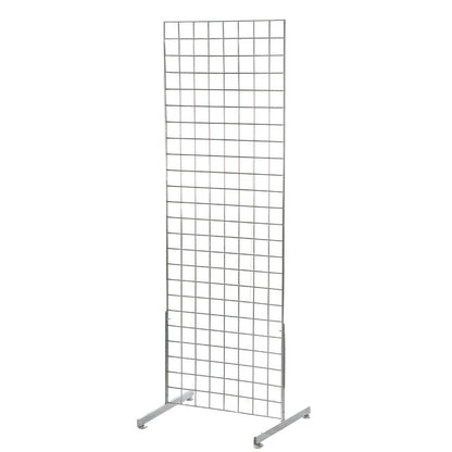 Chrome 6ft Grid Mesh Two Way Stand