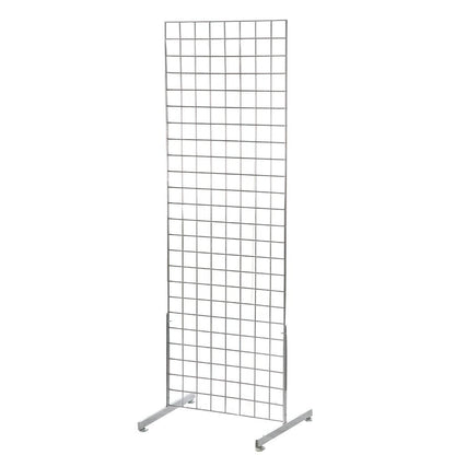 3 x Chrome 6ft Grid Mesh Two Way Stands