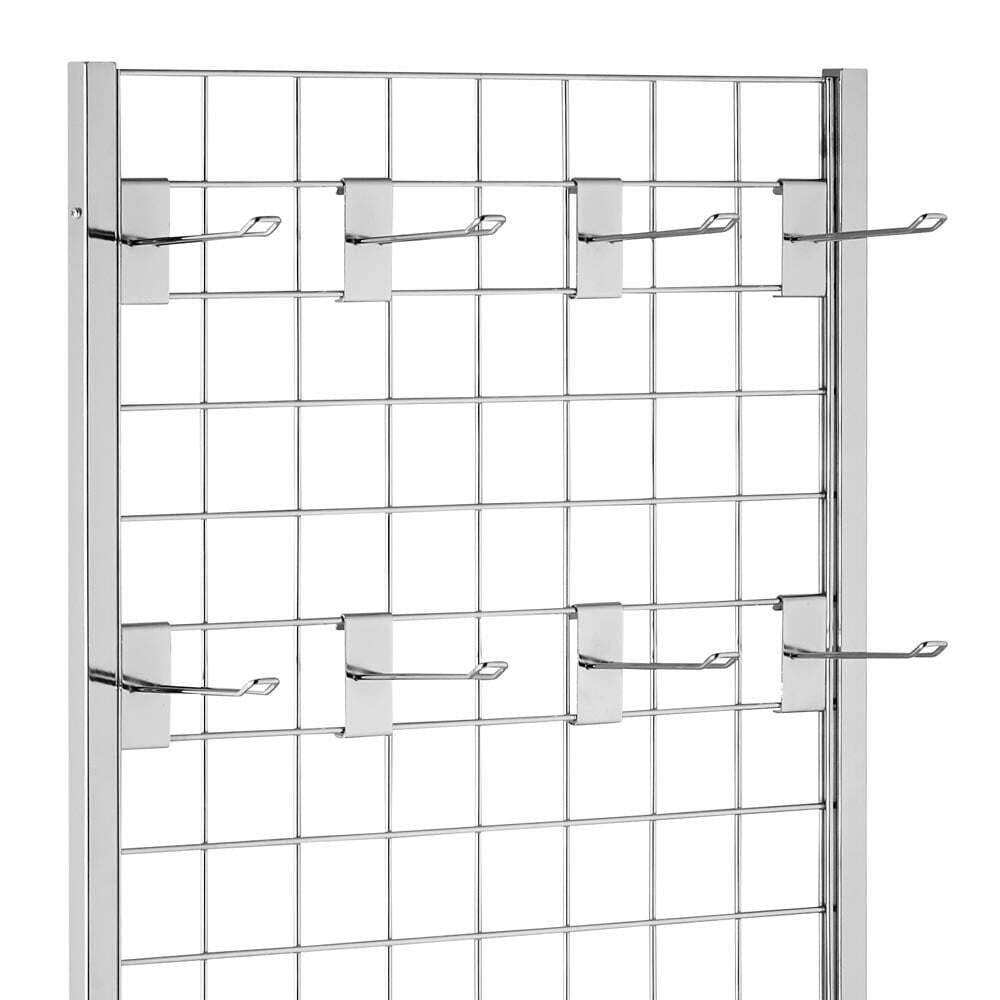 5ft Single-Sided Grid Mesh Display Bundle With 20 x Euro Hooks