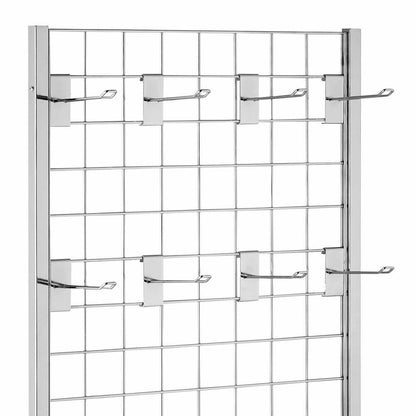 5ft Single-Sided Grid Mesh Display Bundle With 20 x Euro Hooks