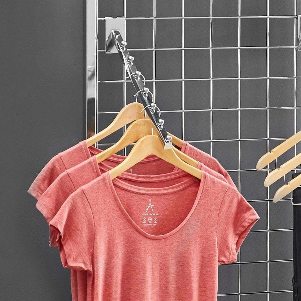 6ft Single-Sided Grid Mesh Display Bundle With 1 x Acrylic Shelf, 2 x Sloping Arms