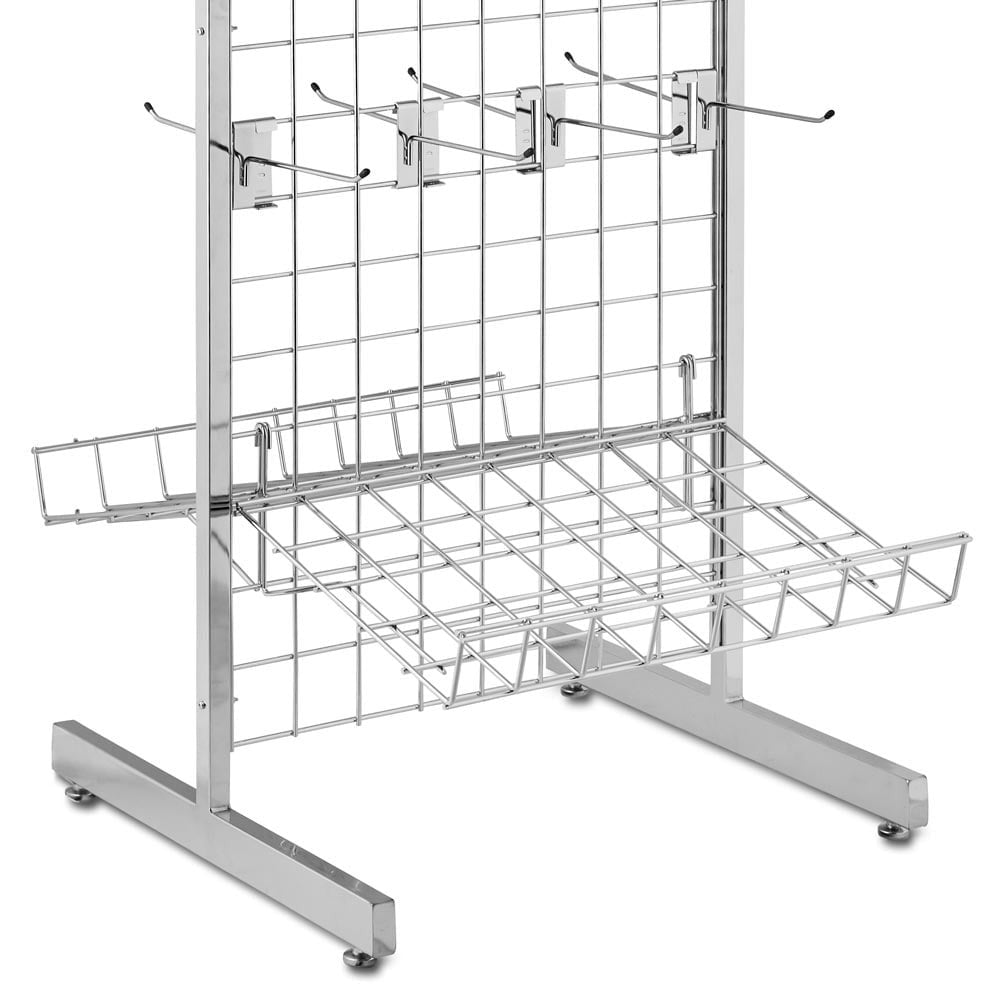6ft Double-Sided Grid Mesh Display Bundle With 2 x Sloping Arms, 40 x Single Arms