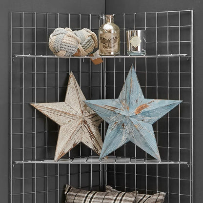 5ft Freestanding Grid Mesh Display Bundle With 2 x Panels, 3 x Wire Shelves