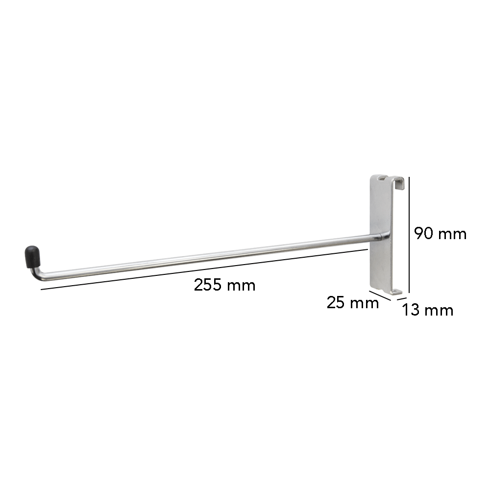 10 Inch Single Arm With 90 Degree End For Grid Mesh Panels