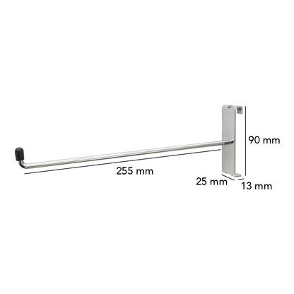 10 Inch Single Arm With 90 Degree End For Grid Mesh Panels