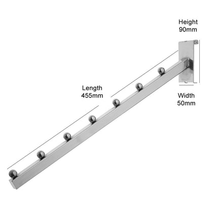 7 Ball Sloping Display Arm For Grid Mesh Panels