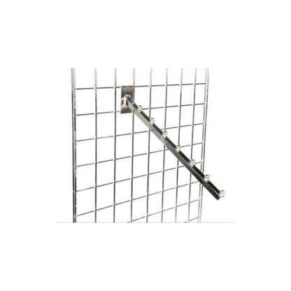 7 Ball Sloping Display Arm For Grid Mesh Panels
