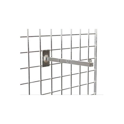 Chrome Forward Display Arm For Grid Mesh Panels